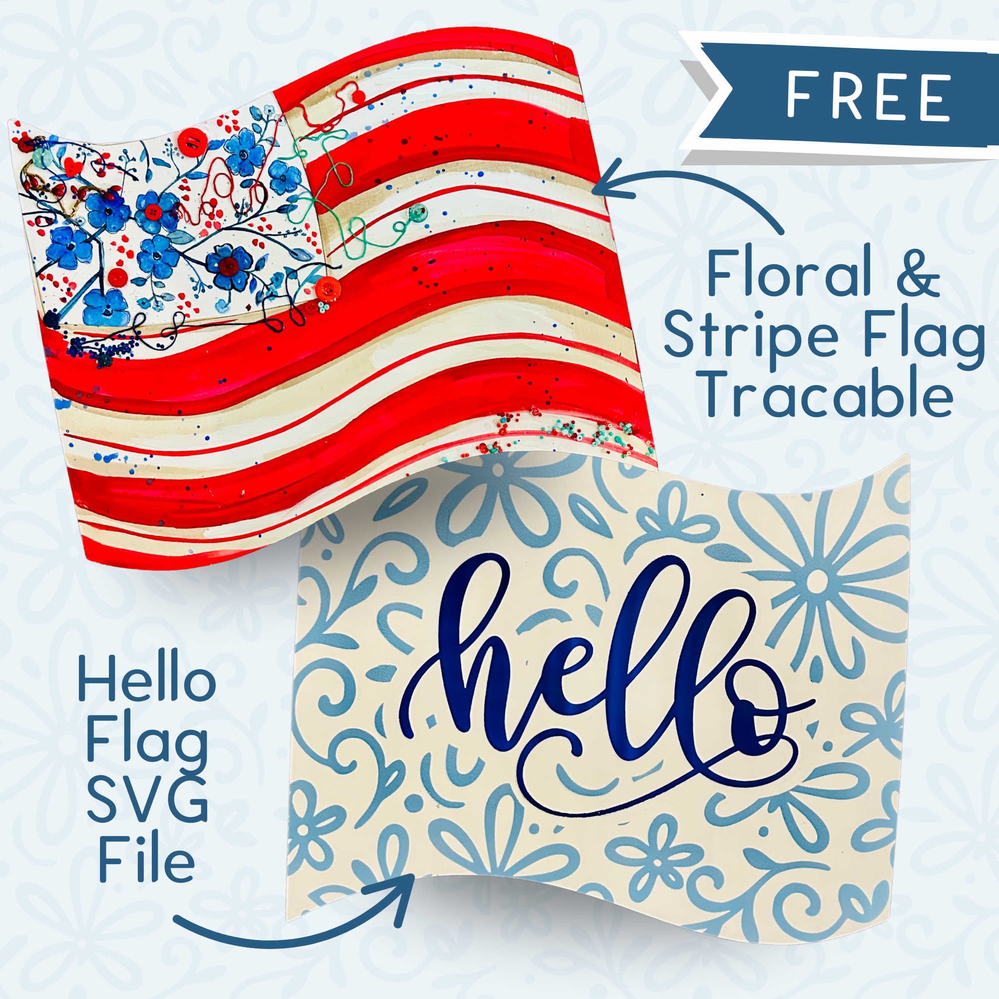 Double sided flag